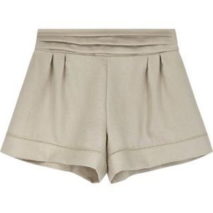 Bishop + Young Tan Pleated Shorts NWT